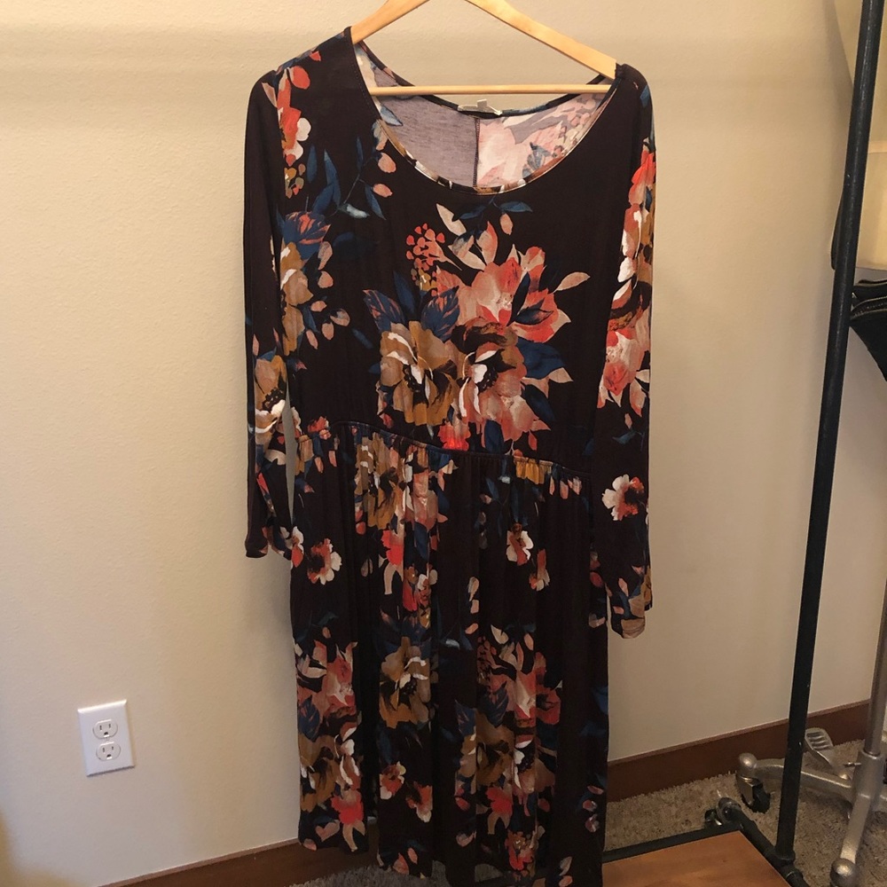 Midi floral dress